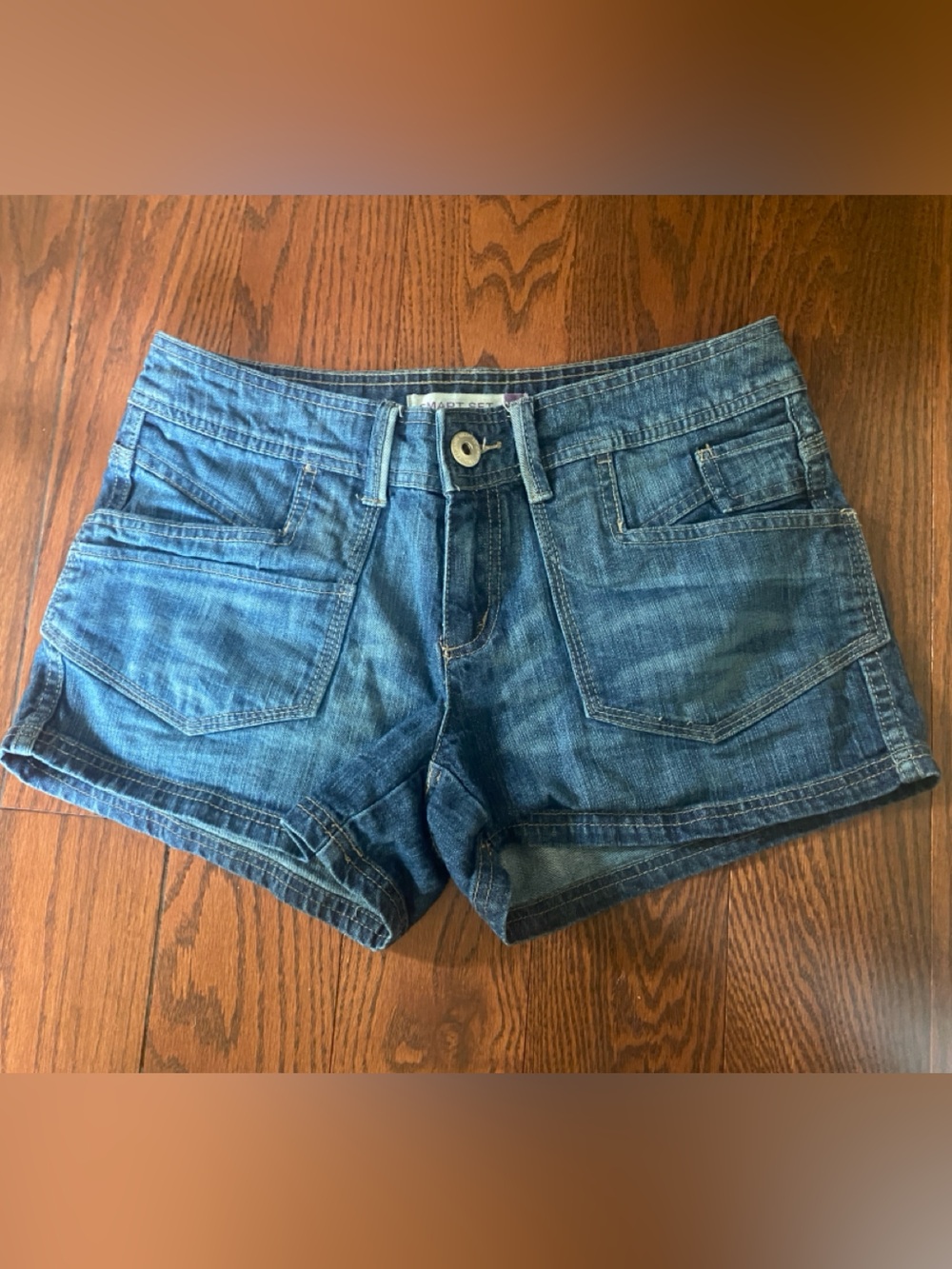 Smart Set Women's Denim Cutoff Shorts - Blue
